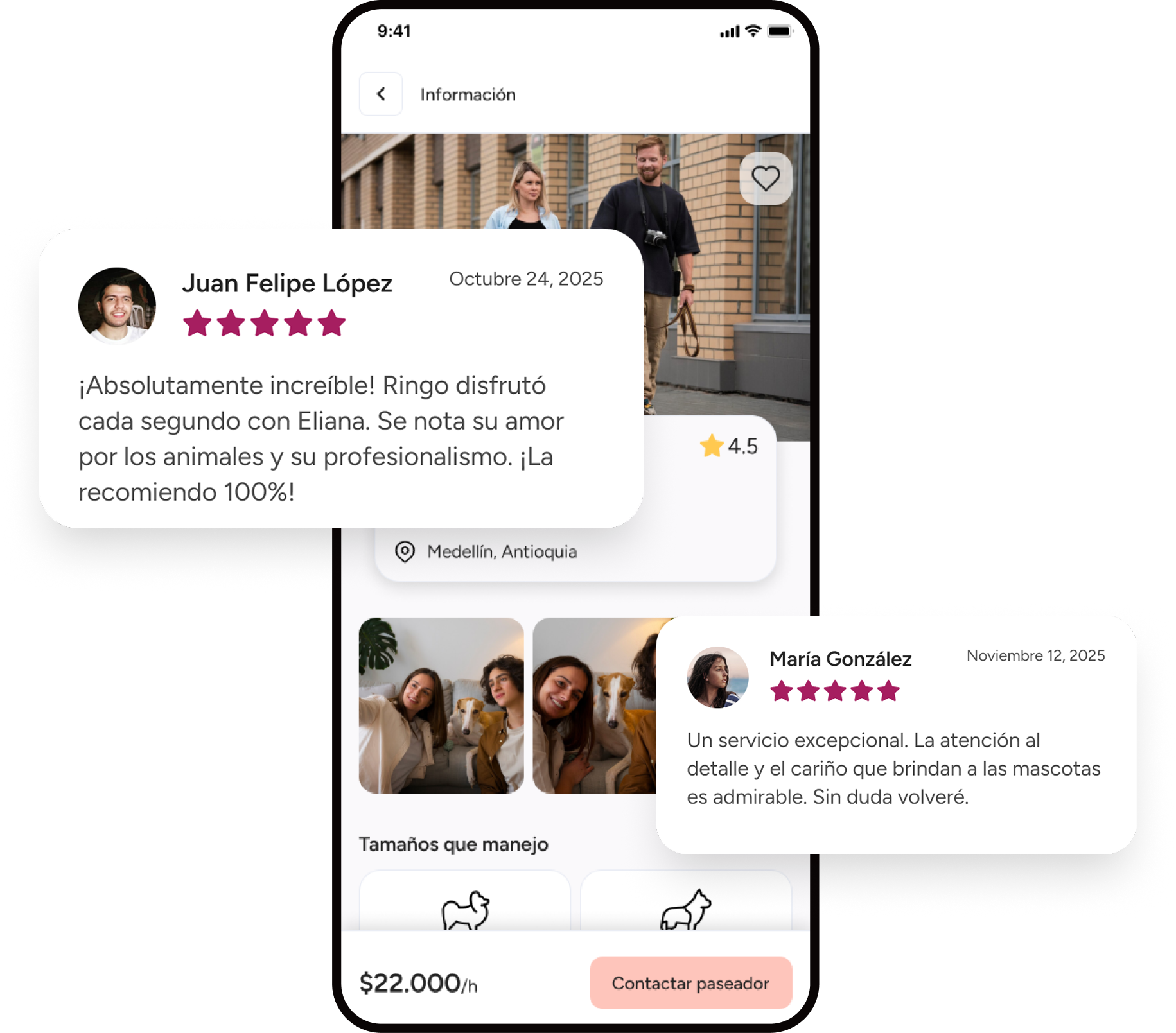 Sistema de calificación y reviews